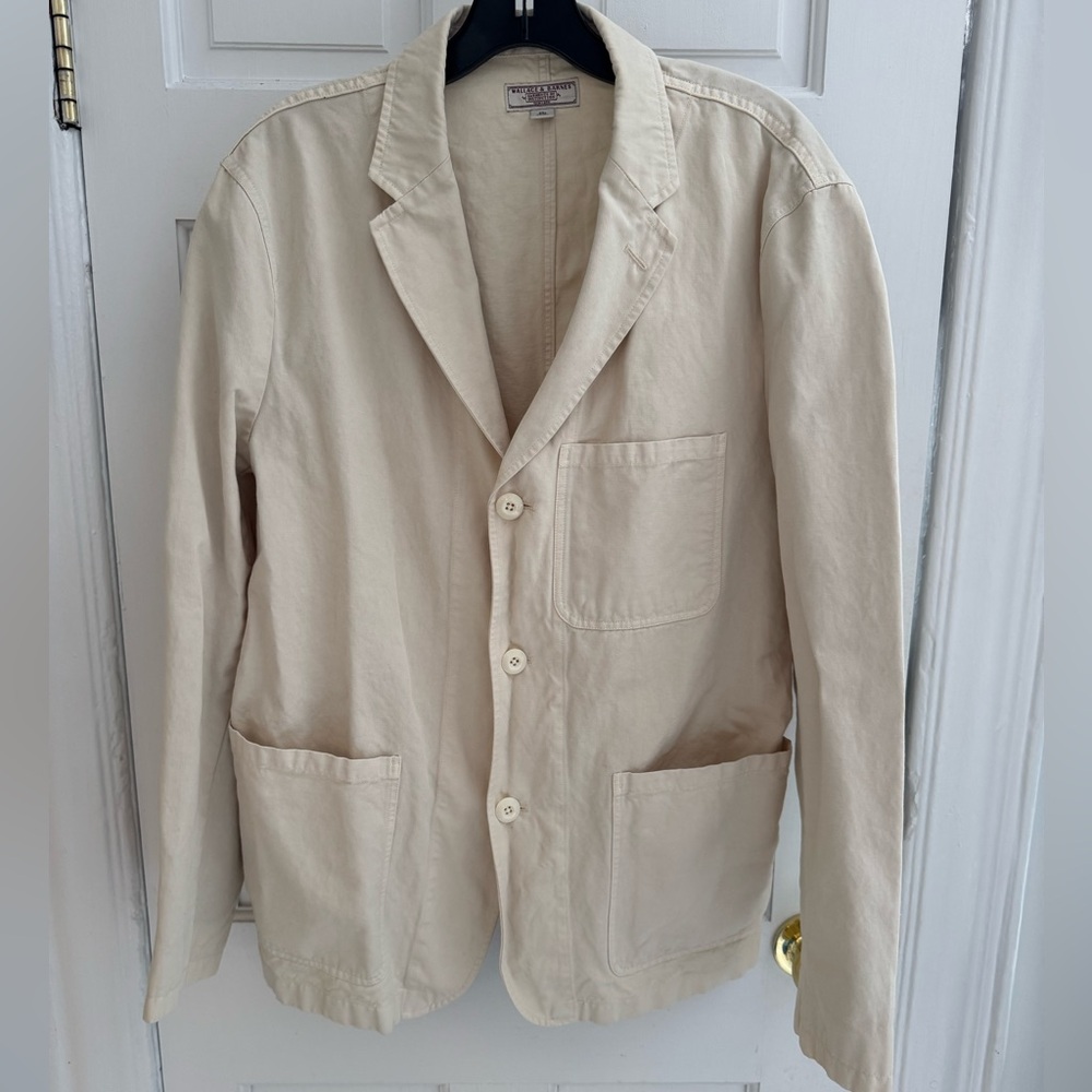 Wallace and Barnes cream chore coat